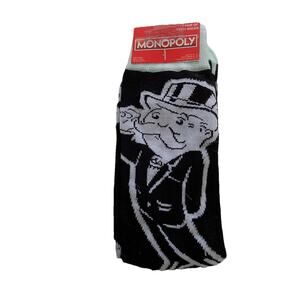 Monopoly crew socks size 6-12 NEW